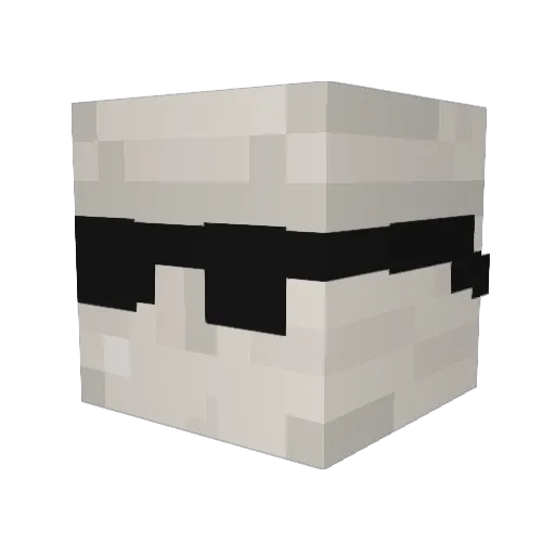 Dunk514 Minecraft avatar head, 3D render