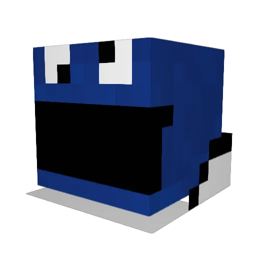 DunkSmaxX Minecraft avatar head, 3D render