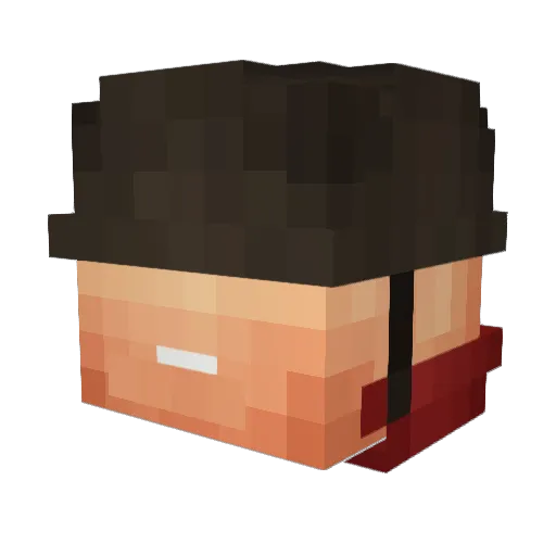 Dunk_Funk69 Minecraft avatar head, 3D render