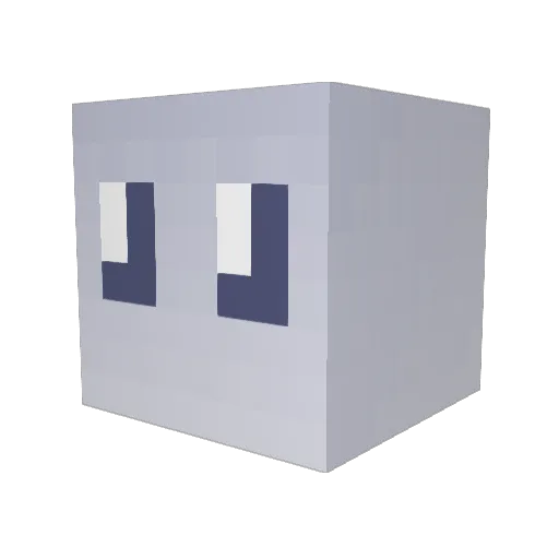 Dunkins Minecraft avatar head, 3D render