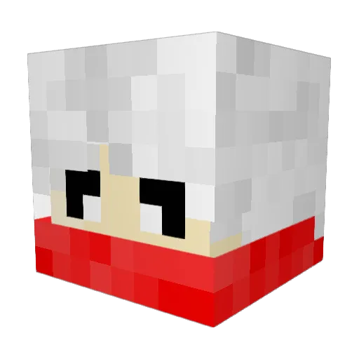 DunkleRCF Minecraft avatar head, 3D render