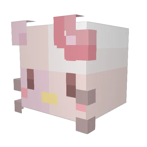 Dunkly08 Minecraft avatar head, 3D render