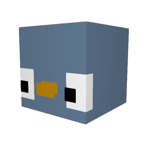 Dunkyezinho Minecraft avatar head, 3D render