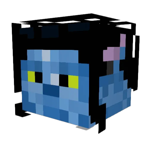Dunnyman_ Minecraft avatar head, 3D render