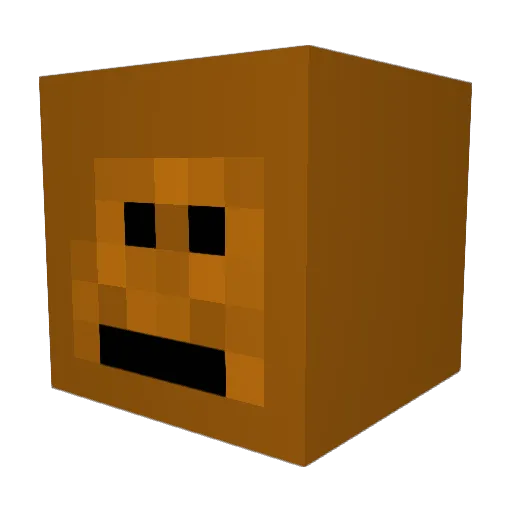 Dunsty Minecraft avatar head, 3D render