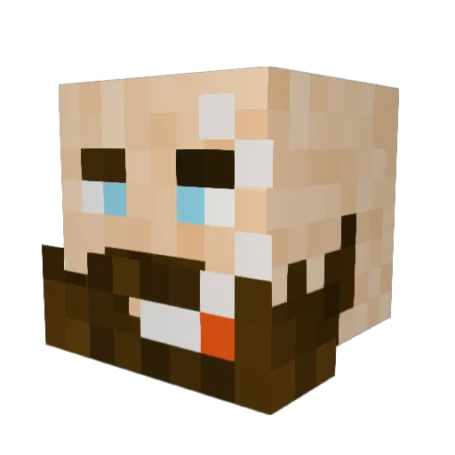 Dunwich_ Minecraft avatar head, 3D render