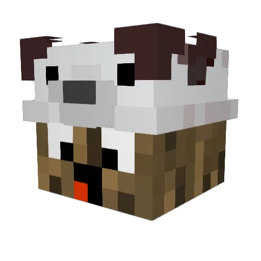 DuoPoseidon Minecraft avatar head, 3D render