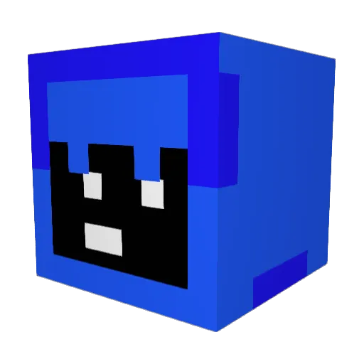 DuolingoJapanese Minecraft avatar head, 3D render