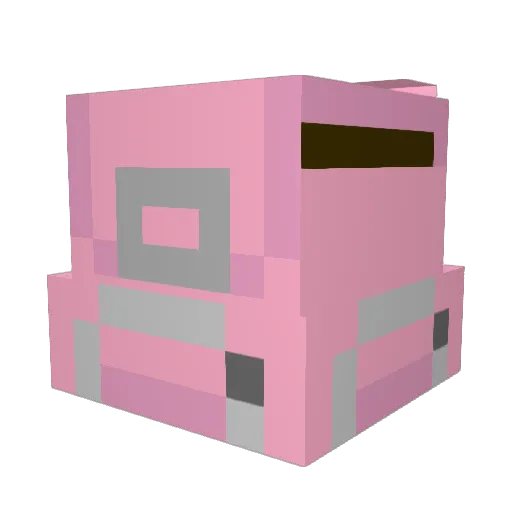 Dupical Minecraft avatar head, 3D render