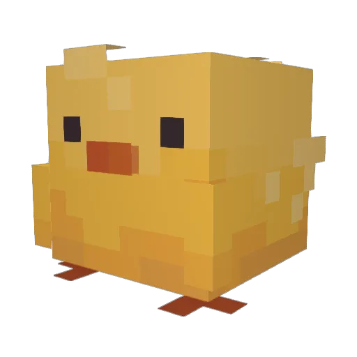 Dupiks Minecraft avatar head, 3D render
