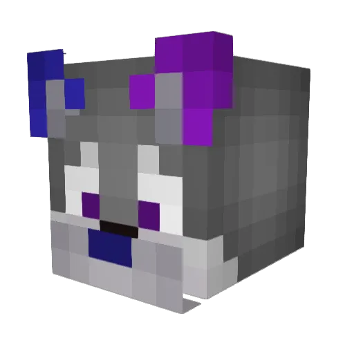 Dupleb18 Minecraft avatar head, 3D render