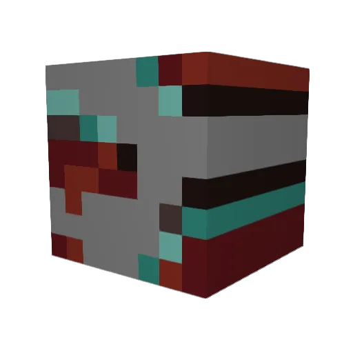 Duplicatabl Minecraft avatar head, 3D render