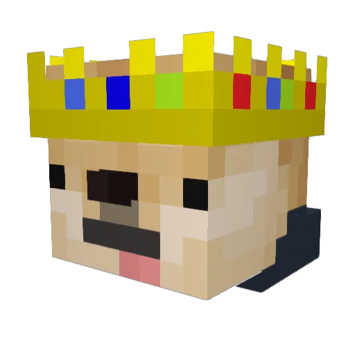 DuplixOP Minecraft avatar head, 3D render