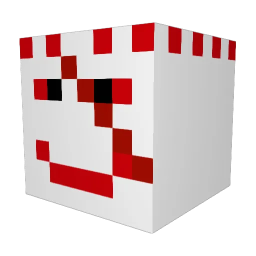 Dupoman200 Minecraft avatar head, 3D render