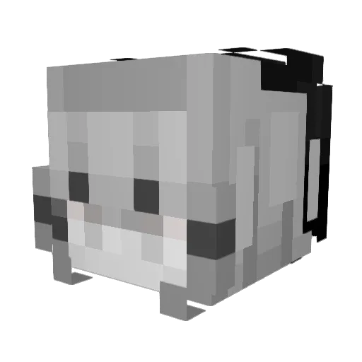 Duppla Minecraft avatar head, 3D render