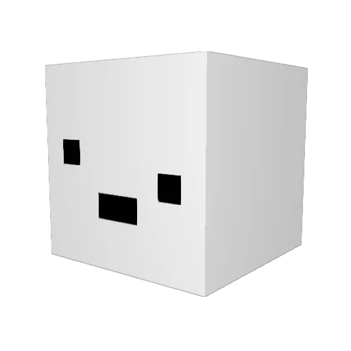 DupsDuck Minecraft avatar head, 3D render