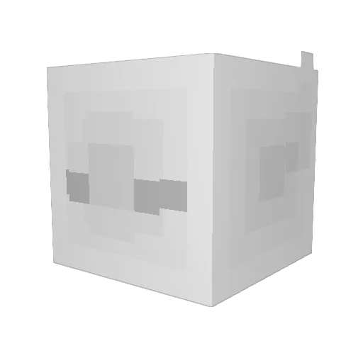 Dupsson Minecraft avatar head, 3D render