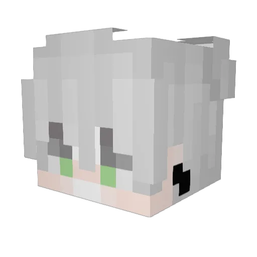 DuqueIguro Minecraft avatar head, 3D render