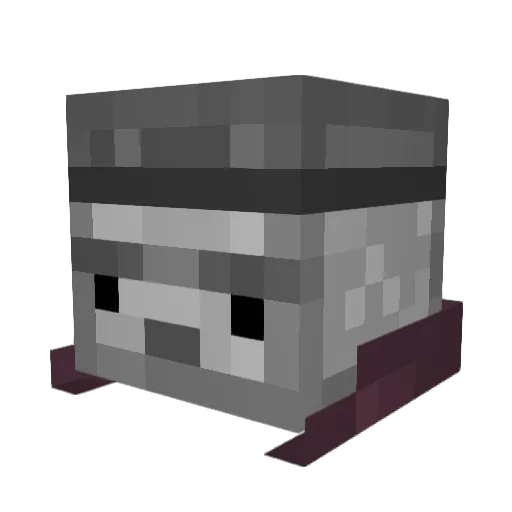 Duraijin Minecraft avatar head, 3D render