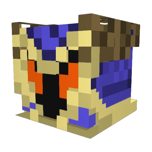 Durakun Minecraft avatar head, 3D render