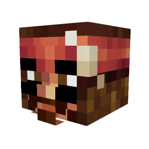 DuramaxXL Minecraft avatar head, 3D render