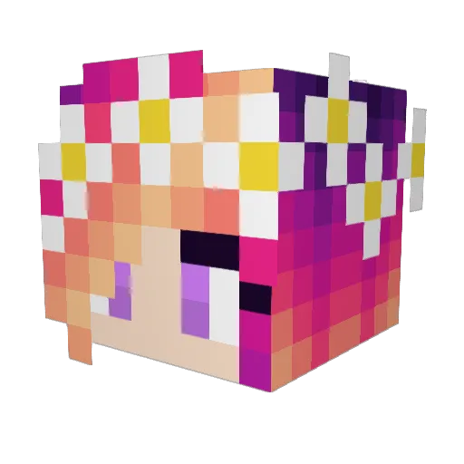 Duran9987 Minecraft avatar head, 3D render