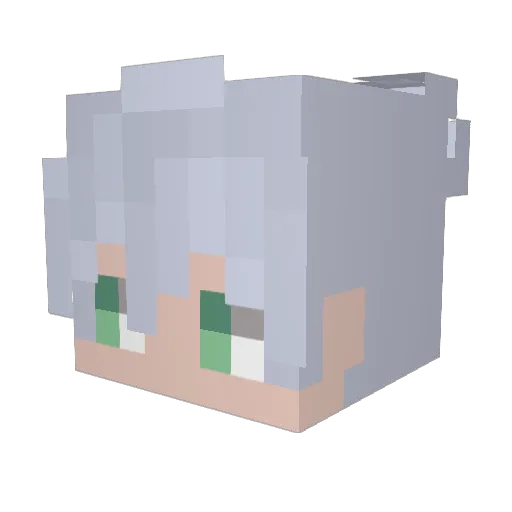 Durationn Minecraft avatar head, 3D render
