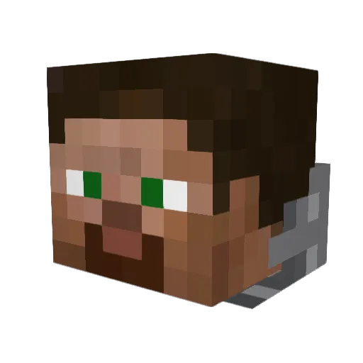 Durbagaal Minecraft avatar head, 3D render
