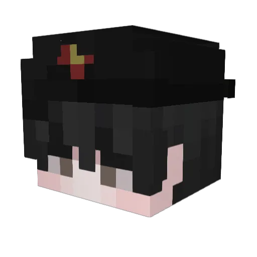 Durbenas Minecraft avatar head, 3D render