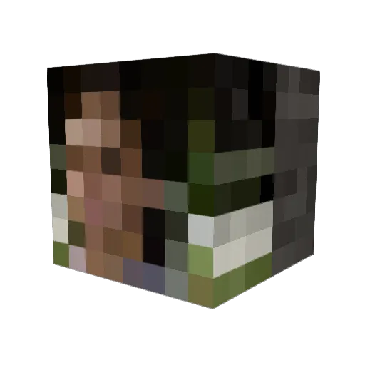 DurchfallZocker Minecraft avatar head, 3D render