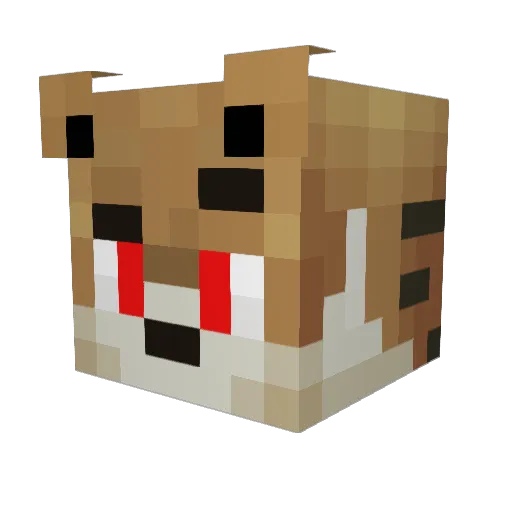 Durchlaucht26 Minecraft avatar head, 3D render