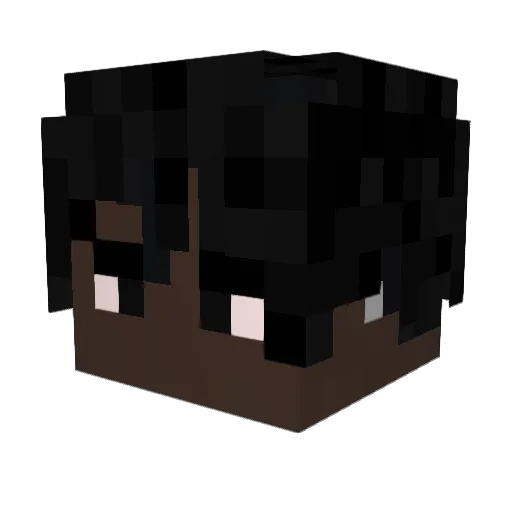 Durcy Minecraft avatar head, 3D render