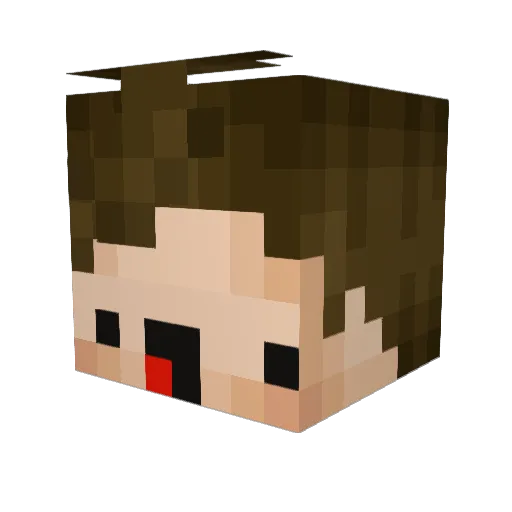 Durf_McDurfin Minecraft avatar head, 3D render