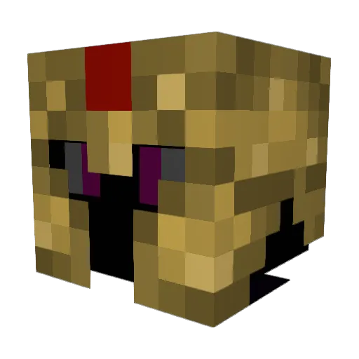 Durfael Minecraft avatar head, 3D render