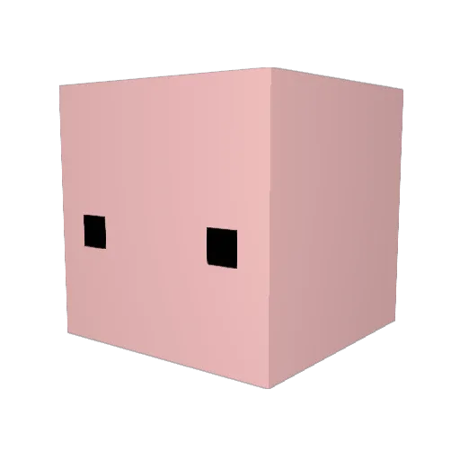 Durgal Minecraft avatar head, 3D render