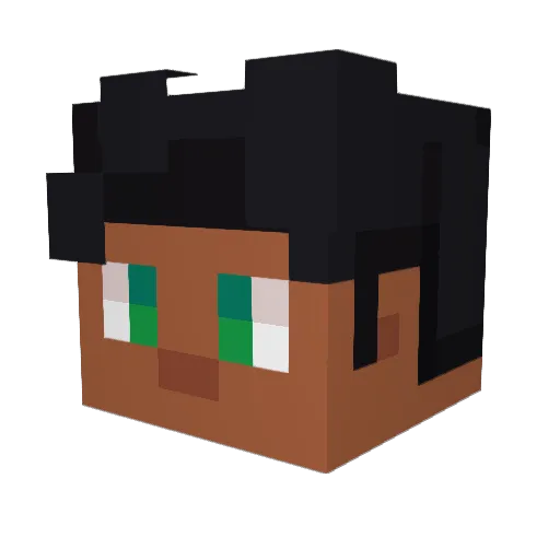 Durginator Minecraft avatar head, 3D render