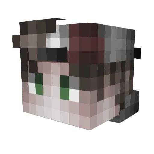Durgo_ Minecraft avatar head, 3D render