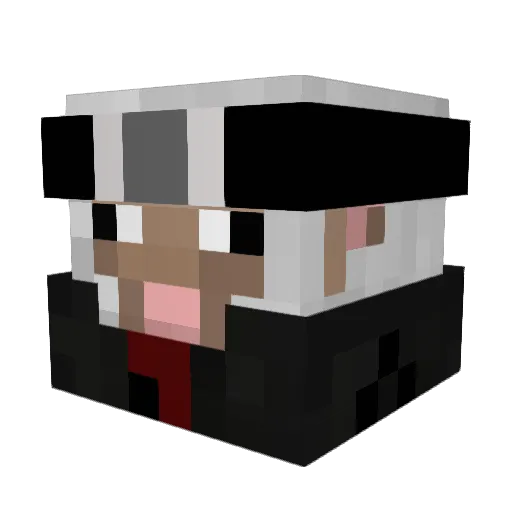Durian4 Minecraft avatar head, 3D render
