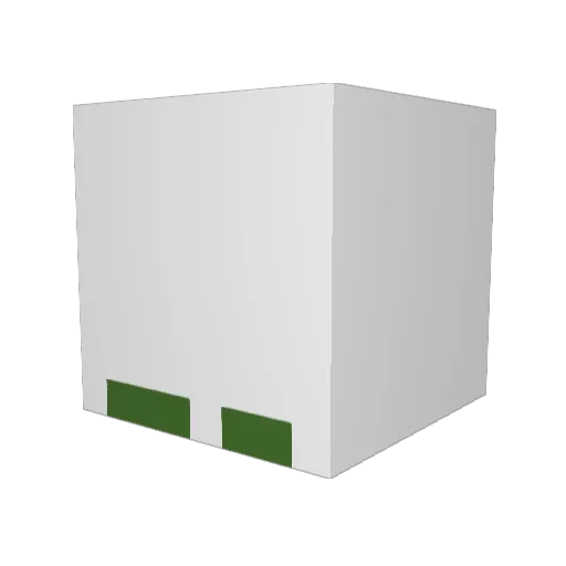 DurianMan Minecraft avatar head, 3D render