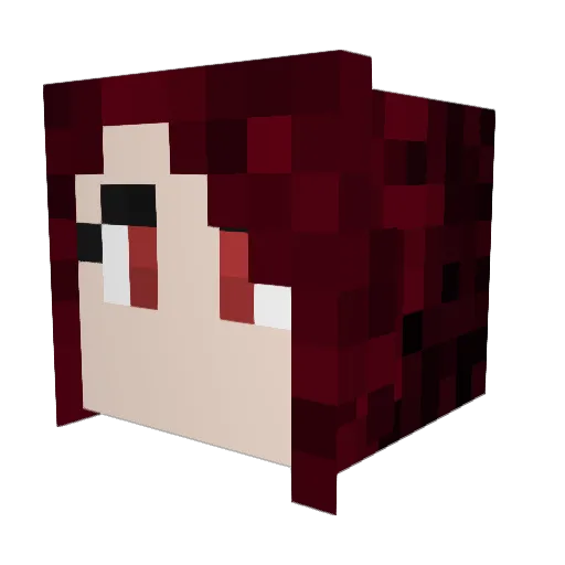 Durianlife Minecraft avatar head, 3D render