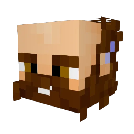 Durin_Hammerface Minecraft avatar head, 3D render