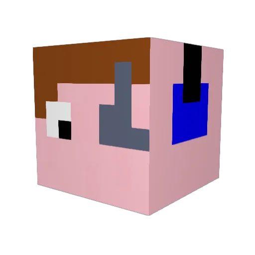 Durixx80 Minecraft avatar head, 3D render