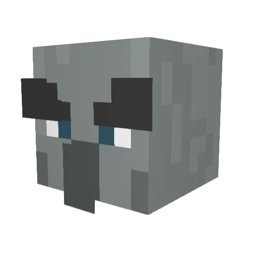 Durne4 Minecraft avatar head, 3D render