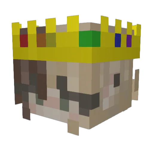 DurrLacrosse Minecraft avatar head, 3D render