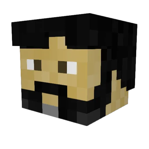 Durrick82 Minecraft avatar head, 3D render