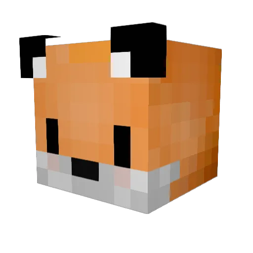 Durrn Minecraft avatar head, 3D render