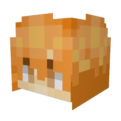 DurryHD Minecraft avatar head, 3D render