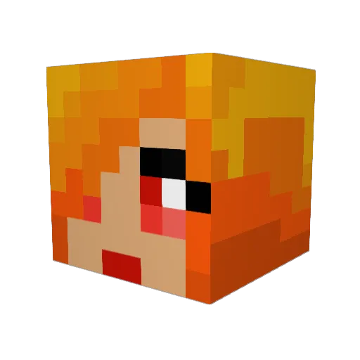 Durshka Minecraft avatar head, 3D render
