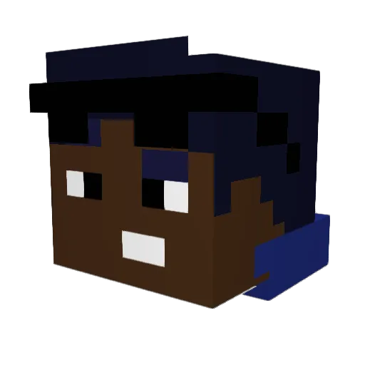 Durshlak1 Minecraft avatar head, 3D render