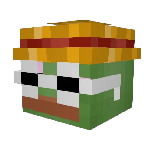 DurudeBofa Minecraft avatar head, 3D render